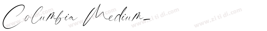 Columbia Medium字体转换